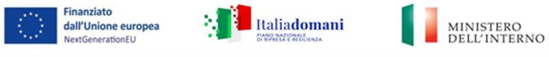 Logo: Finanziato dall'Unione europea  - NextGenerationEU  - NextGenerationEU, Italia domani, Ministero dell'interno